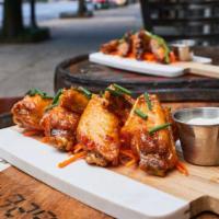Dozen Chicken Wings · Choose 2 Finishes and 2 dips