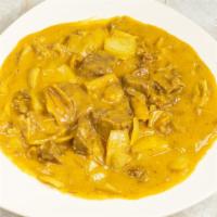 Beef Stew With Curry Sauce On Rice · Hot and spicy.
