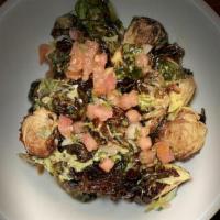 Vegan Brussel Sprouts · W/salsa verde, pico & cilantro