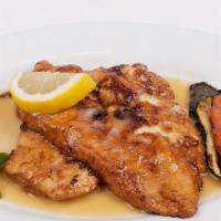 Veal Francese · With lemon & butter sauce.