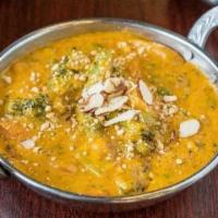 Vegetable Korma · mixed vegges in cashew cream sauce, cardamom, cloves, grated nutmeg