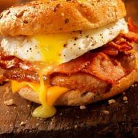 2 Egg & Cheese & Choice Of Meat · On your choice of bagel, roll or sliced bread.