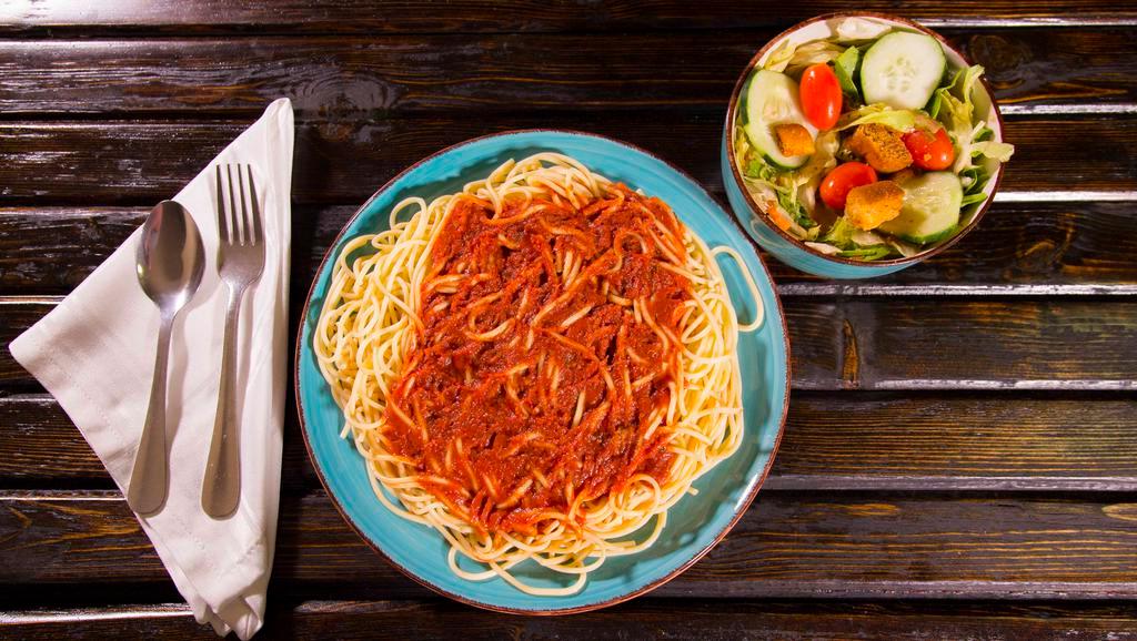 Pasta With Sauce · Choice of Spaghetti or Penne With tomato sauce.