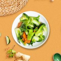 Vegetables Stack · Get a side of steamed mixed vegetables.
