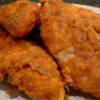 Chicken Tenders · 3 pieces crispy tender served with your choice of sauces