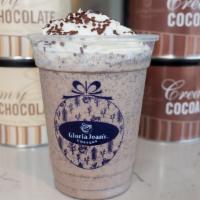Cookie Crumble · Cookie Crumb, Milk, Vanilla, and Ice Cream topped with Whipped Cream No Coffee, contains dai...
