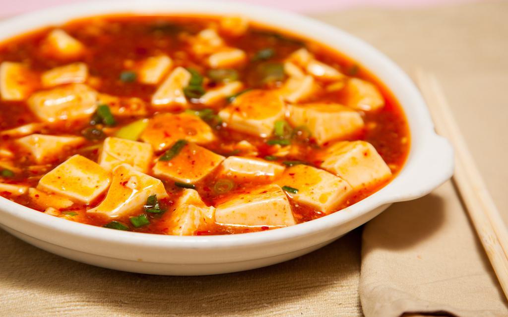 Ma Po Tofu · Spicy. House bean curd with spicy sauce.