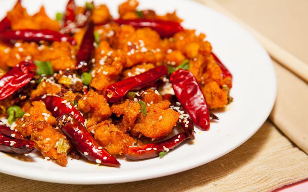 Chong Qing Spicy Dry Chicken · Spicy.