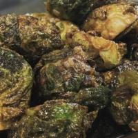 Side Sauteed Brussels Sprouts · Whole grain honey mustard glaze, roasted shallots