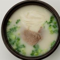 Sul Rung Tang · Beef bone soup with rice on the side