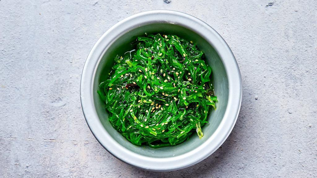Seaweed Salad · Japanese style wakame salad with three different kinds of seaweed.