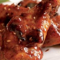 Chicken Wings (10) · Fire jalapeno (very spicy), mango honey bbq, buffalo, garlic, parmesan ,house flavor (honey,...