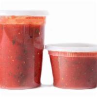 Salsa · One pint feeds 4-6 people. One quart feeds 8-10 people. Chips sold separately.