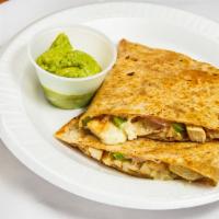 Grilled Chicken & Pepper Jack Cheese Quesadilla · 