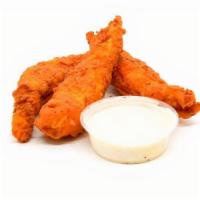 3 Spicy Tenders · Crispy tenders with choice of signature sauces. Hand breaded tenders. Short for tenderloins....