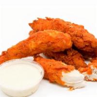 4 Spicy Tenders · Crispy tenders with choice of signature sauces. Hand breaded tenders. Short for tenderloins....