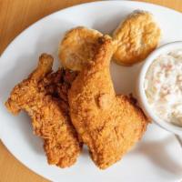 Fried Chicken · 2 pieces of pressure-fried Broaster chicken with coleslaw