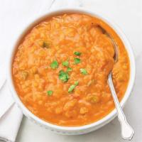 Organic Spicy Red Lentil Chili Soup · Tender red lentils in a spicy tomato broth with just the right amount of heat—a great vegeta...