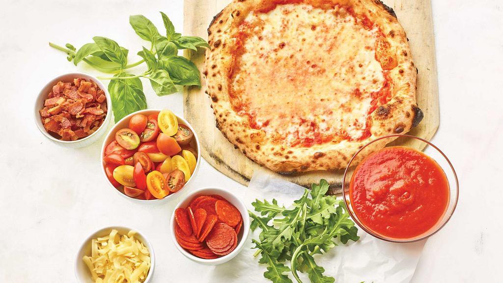Create Your Own Pizza · Create your own pizza with your choice of sauce, cheese, and toppings. Hot & ready to enjoy!