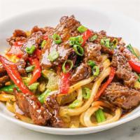 Black Pepper Beef Bowl · Our signature Black Pepper Beef, raised without antibiotics, stir-fried with peppers and ser...