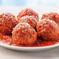 Meatballs & Sauce · Ready to heat, our perfectly seasoned all-beef meatballs are served with our seasoned tomato...