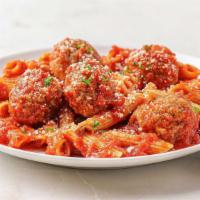 Made With No Gluten-Containing Ingredients Brown Rice Penne With Meatballs · Ready to heat, our delicious brown rice penne pasta and meatballs, made with no gluten-conta...