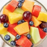 Small Fruit Salad · A fresh assortment of honeydew, cantaloupe, watermelon, pineapples, grapes and blueberries. ...