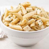 Penne Mozzarella Pasta Salad · Cubes of mozzarella and penne pasta with basil and spices. (10 oz.)