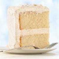 Ultimate White Cake Slice · A very moist, slightly dense 2-layer white cake iced with a premium vanilla buttercream..