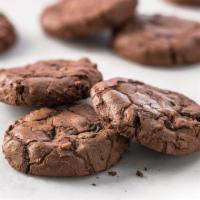 Ultimate Chocolate Indulgence Cookies - 2 Pack · Rich chocolate cookies with a crunchy outside and soft brownie-cookie center filled with cho...