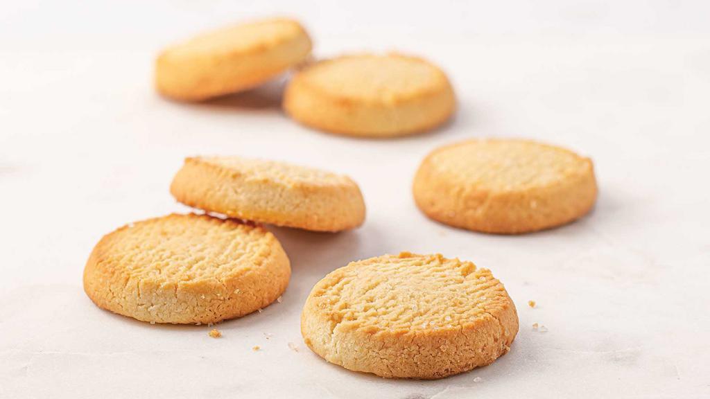 Butter Boy Cookies · Buttery, crumbly shortbread cookies made with our famous hand-churned Butter Boy French Butter and baked fresh just for you! Try them with a hot cup of tea for a delightful treat.