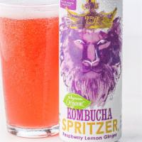 Wegmans Organic Raspberry Lemon Ginger Kombucha · 12 oz