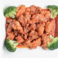 General'S Chicken · Deep fried chicken glazed in a sweet, savory and spicy sauce.