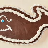 Fudgie The Whale® Cake · Our famous whale of a cake with layers of vanilla and chocolate ice cream, separated by a la...