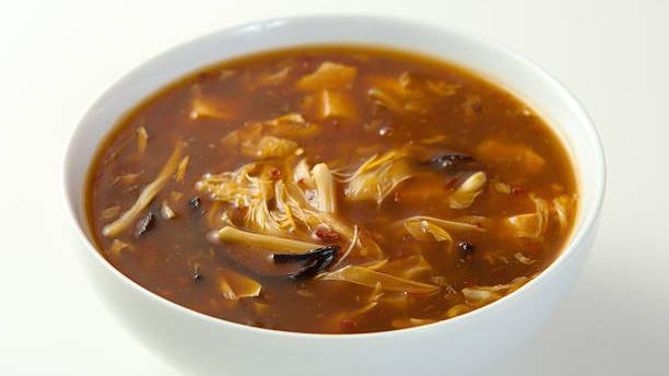 Hot & Sour Soup · Spicy. Served with noodle.