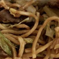 Beef Lo Mein  · Served with soft noodle. Chinese style.