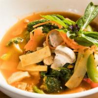 Jungle Curry (Lunch) · Thai spicy. With mixed vegetable and cashew nut (no coconut milk).