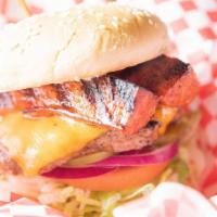 1226. Shack Cheeseburger · A big, juicy 1/3 lb Beef Patty covered with all the fixins and a grilled Louisiana Hot Link ...
