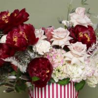 The Maroon Queen · You will certainly be fascinated by this enchanting design of lush mix flowers. Wine color p...