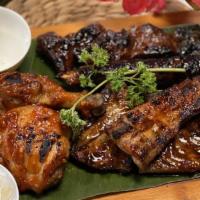Mixed Grill · Original or spicy. Combination of BBQ pork, BBQ chicken, longanisa, pork belly, and Renee's ...