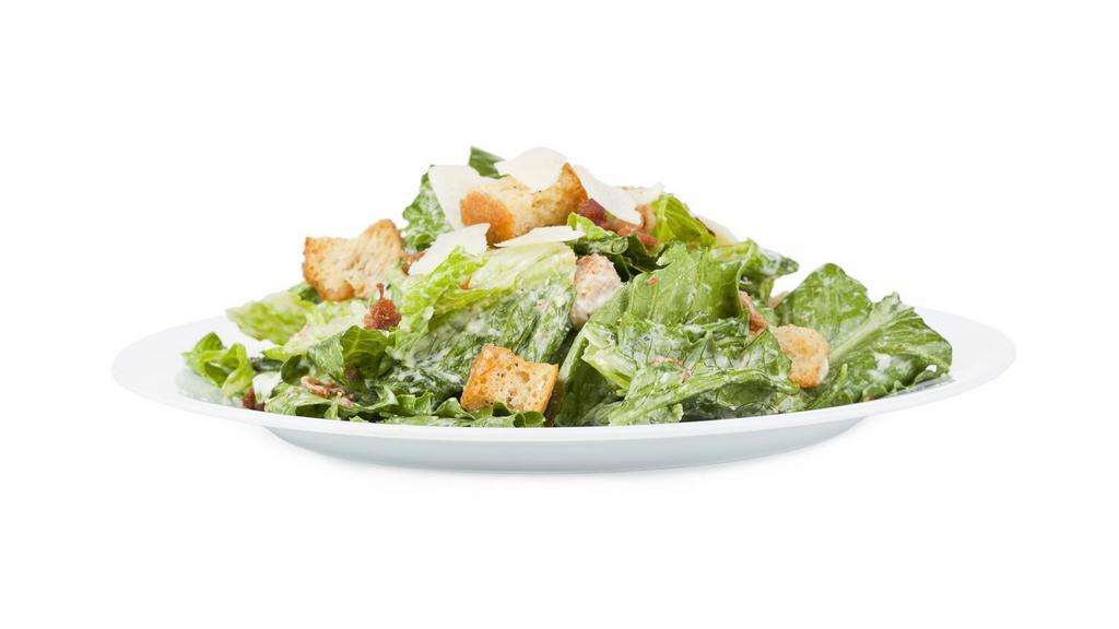Caesar Salad · Fresh salad made with Romaine lettuce and croutons, dressed with parmesan cheese and black pepper. Served with customer's choice of dressing.
