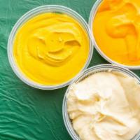 Small Dips · Yellow , Spicy,  Honey or Hot Mustard