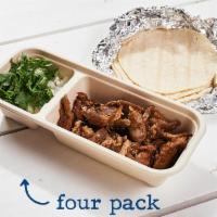 Duck · (four or eight tacos per serving). duck thighs dry rubbed then slow roasted, shredded and to...