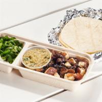 Mushroom · (four or eight tacos per serving). herb marinated and roasted wild mushroom blend topped wit...