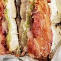 Turkey Bacon & Eggs Sandwich · 