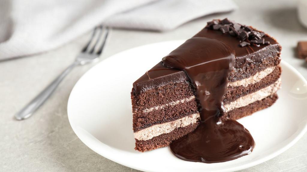 Chocolate Fudge Cake · Chocolate cake with chocolate frosting.