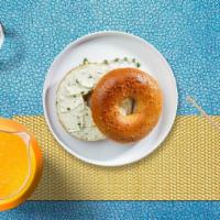Bagel With Cream Cheese · Get a wholesome toasted bagel with cream cheese.