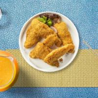 Chicken Tenders · (3 pieces) Chicken tenders breaded and fried until golden brown.