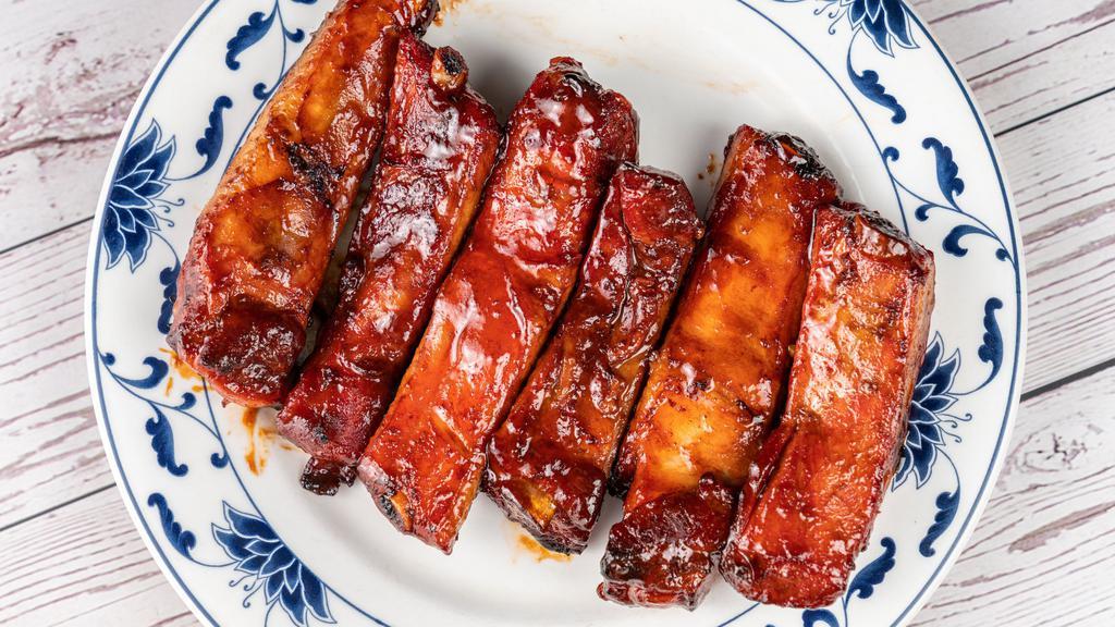 Barbecue Baby Back Ribs · Six pieces.