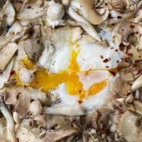 Mushroom · Parmesan, oregano, and farm egg.